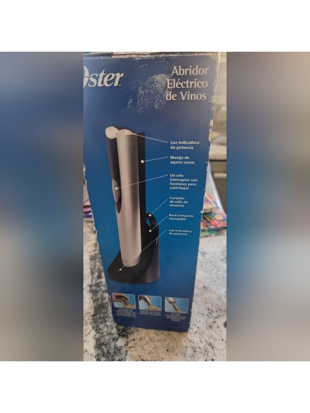 NIB Oster Inspire Cordless Electric Wine Bottle Opener - Picture 5 of 5